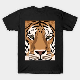 Close Up Tiger Face T-Shirt